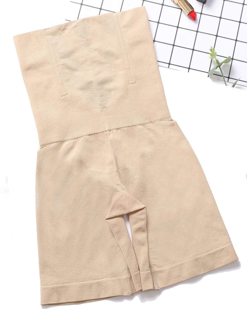 Sliot Women Body Shaper Tummy Control Shapewear High Waist Mid-Thigh Slimmer Shorts Underwear Butt Lifter Bodysuit Panties (Beige, X-Small - Small) - Image 5